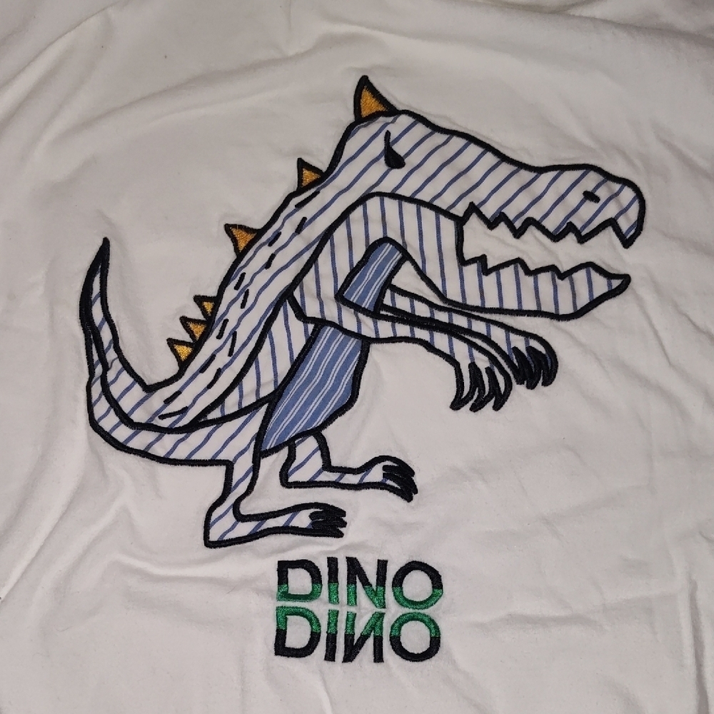 SJYP Dino White Tee Size Medium Women/ Kids/ Mens - Picture 6 of 6